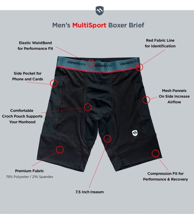 Pre-Order // Men&#39;s MultiSport Boxer Brief-ELEVENPINE