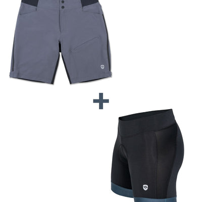 COMBO DEAL: Women's RideAway Shorts & Liberator Liner-Combo-ELEVENPINE