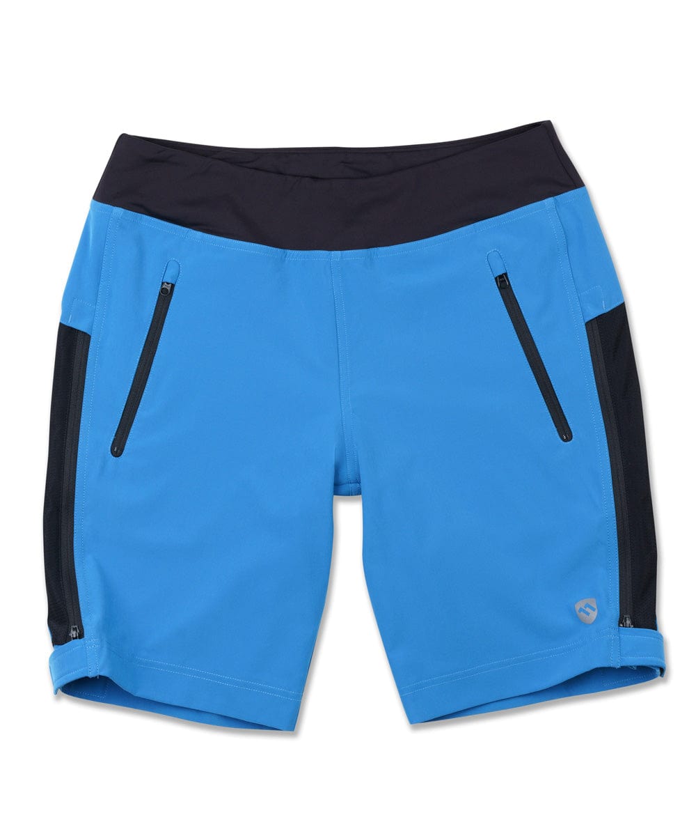 Women's Uprising Cycling Short, Zip Up Sides | ELEVENPINE X-Large / Centennial Blue