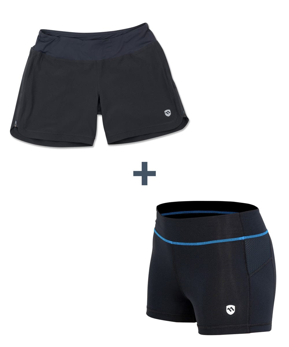 COMBO DEAL: Women's Circuit Shorts & MultiSport Brief-ELEVENPINE